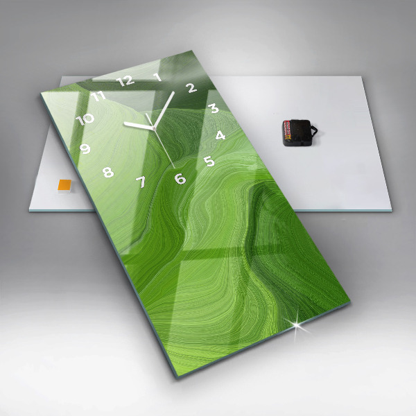 Vertikale Uhr mit motiv Moderne Wellen