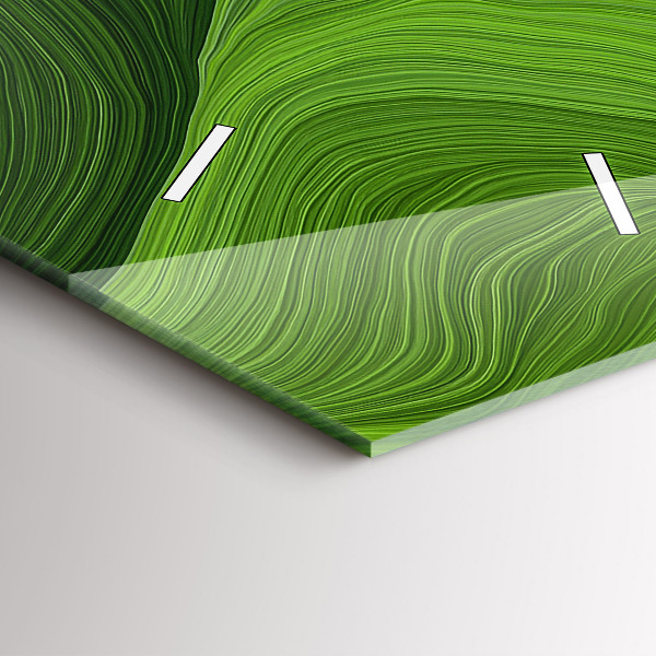 Vertikale Uhr mit motiv Moderne Wellen