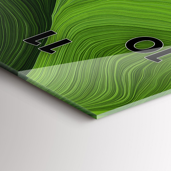 Vertikale Uhr mit motiv Moderne Wellen