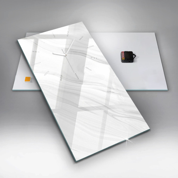 Vertikale Uhr mit motiv Dekorativer Marmor