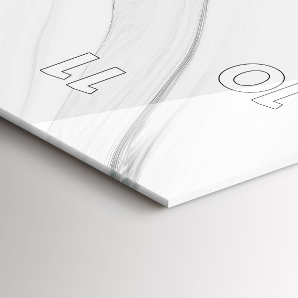 Vertikale Uhr mit motiv Dekorativer Marmor