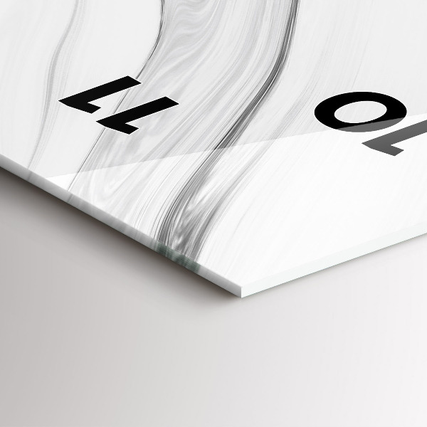 Vertikale Uhr mit motiv Dekorativer Marmor