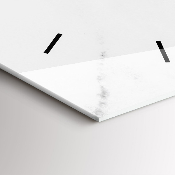 Vertikale Uhr mit motiv Eleganter Marmor