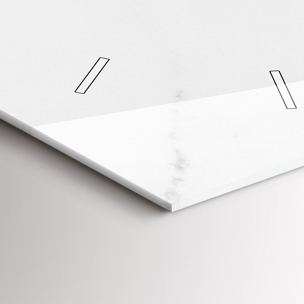 Vertikale Uhr mit motiv Eleganter Marmor