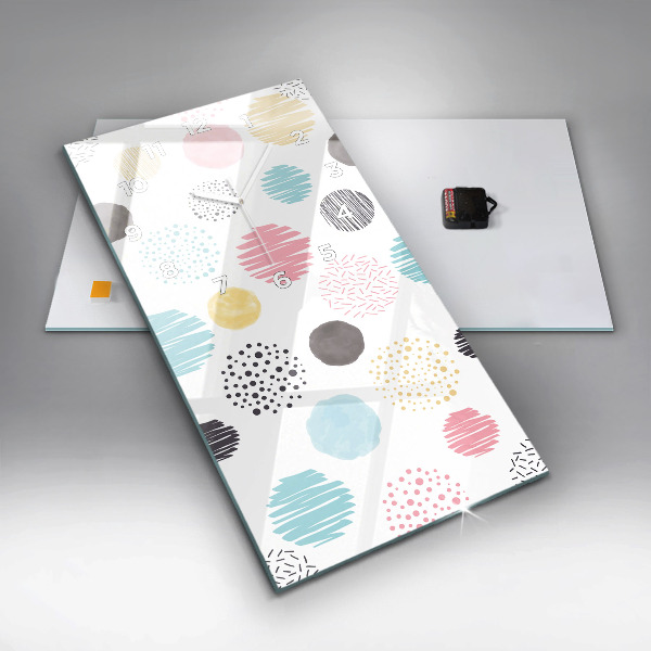 Vertikale Uhr Geometrisches Muster