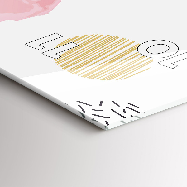 Vertikale Uhr Geometrisches Muster