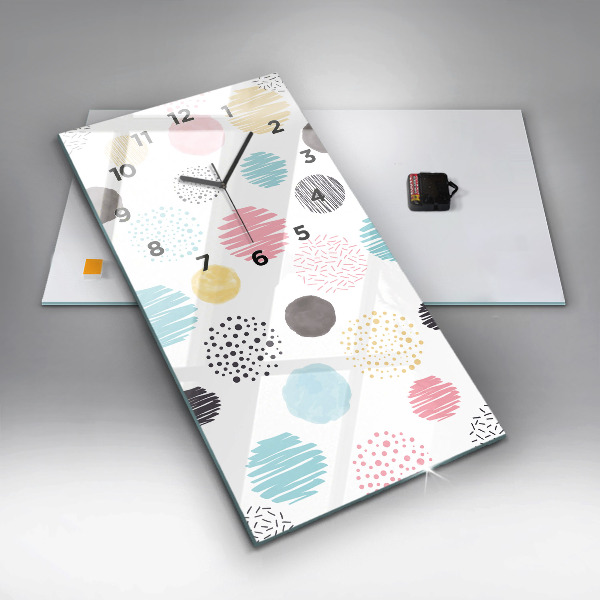 Vertikale Uhr Geometrisches Muster