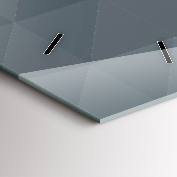 Vertikale Uhr mit motiv Graue Abstraktion