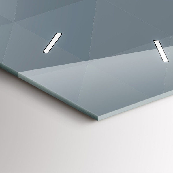 Vertikale Uhr mit motiv Graue Abstraktion