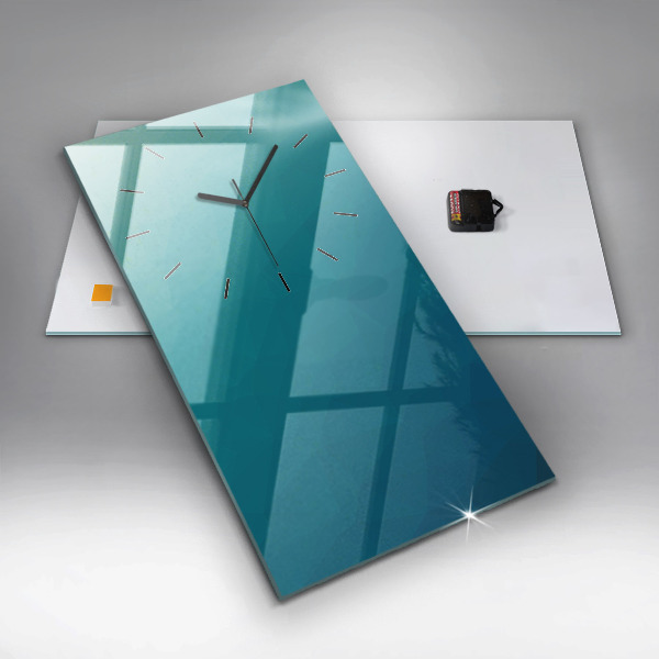 Vertikale Uhr mit motiv Marine Abstraktion