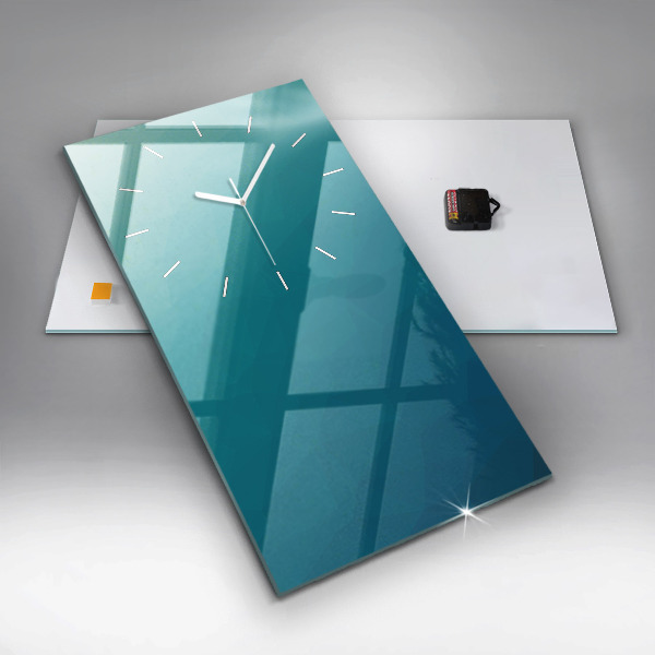 Vertikale Uhr mit motiv Marine Abstraktion