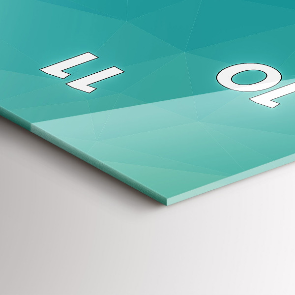 Vertikale Uhr mit motiv Marine Abstraktion