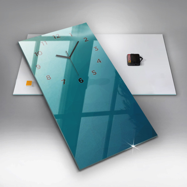 Vertikale Uhr mit motiv Marine Abstraktion