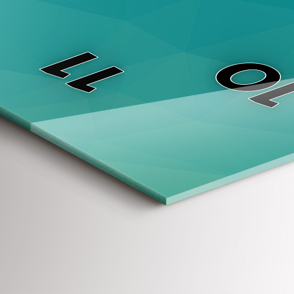 Vertikale Uhr mit motiv Marine Abstraktion