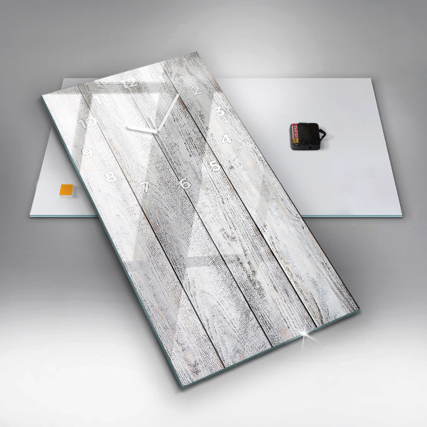 Vertikale Uhr mit motiv Bemalte Bretter