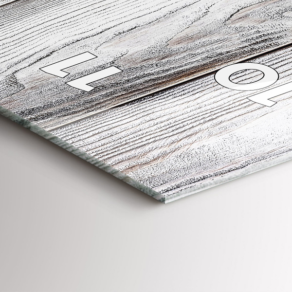 Vertikale Uhr mit motiv Bemalte Bretter