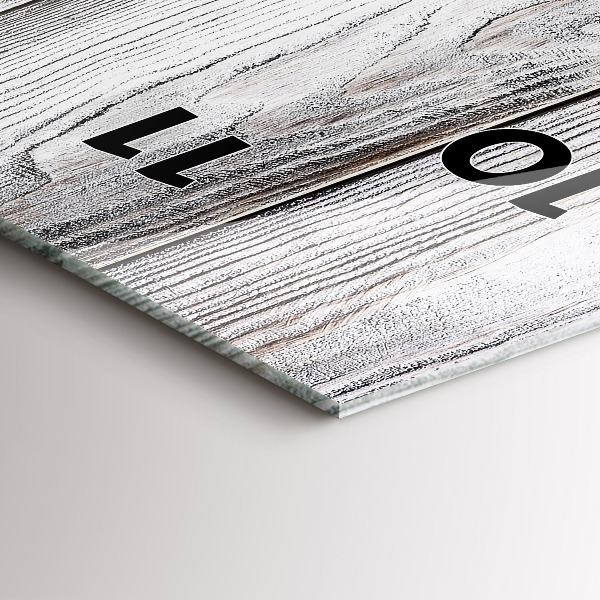 Vertikale Uhr mit motiv Bemalte Bretter