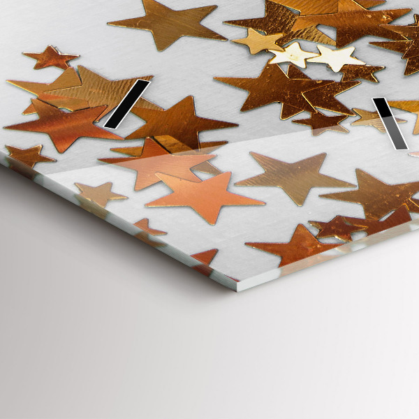 Vertikale Uhr Sterne auf hellem Hintergrund