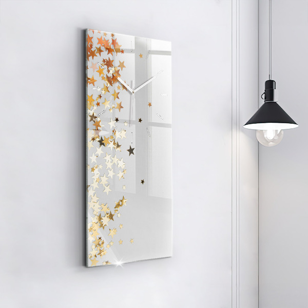 Vertikale Uhr Sterne auf hellem Hintergrund