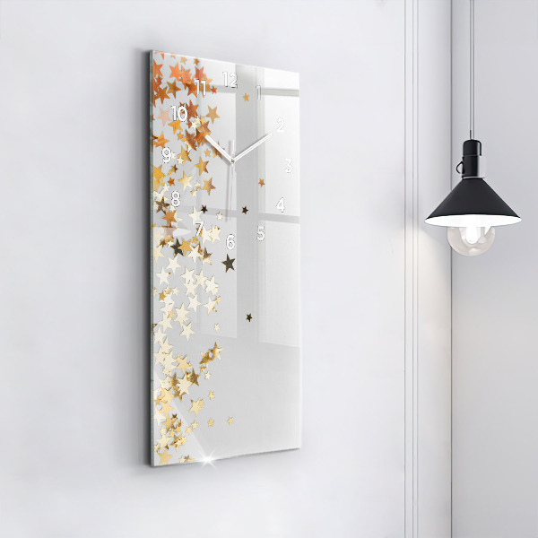 Vertikale Uhr Sterne auf hellem Hintergrund