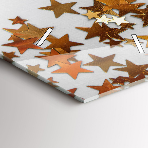 Vertikale Uhr Sterne auf hellem Hintergrund