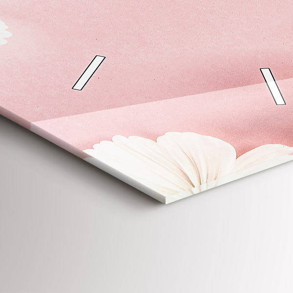 Vertikale Uhr mit motiv Gänseblümchen