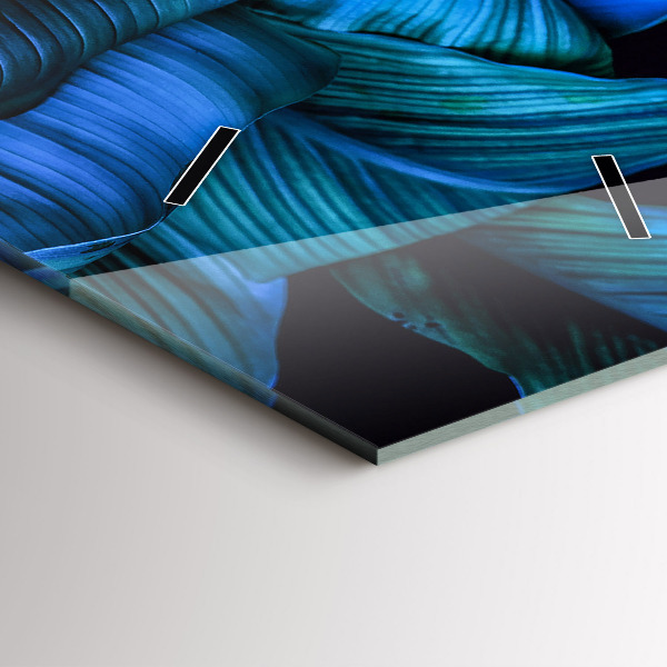 Vertikale Uhr mit motiv Tropische Natur