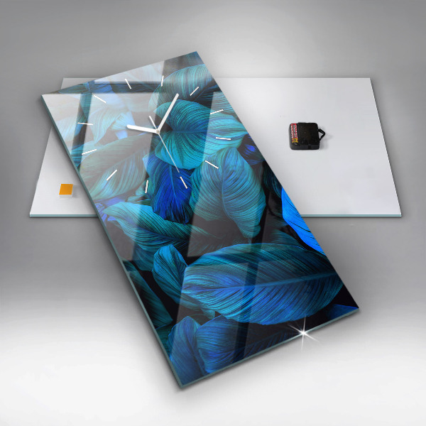 Vertikale Uhr mit motiv Tropische Natur