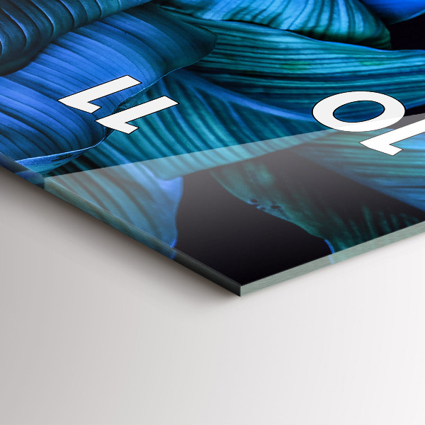 Vertikale Uhr mit motiv Tropische Natur