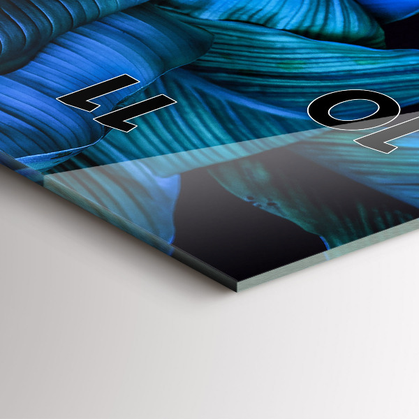 Vertikale Uhr mit motiv Tropische Natur