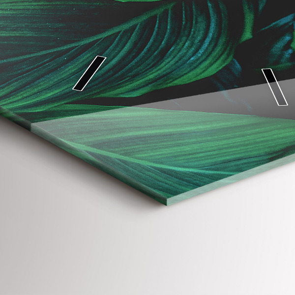 Vertikale Uhr mit motiv Blätter der Natur