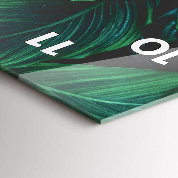 Vertikale Uhr mit motiv Blätter der Natur