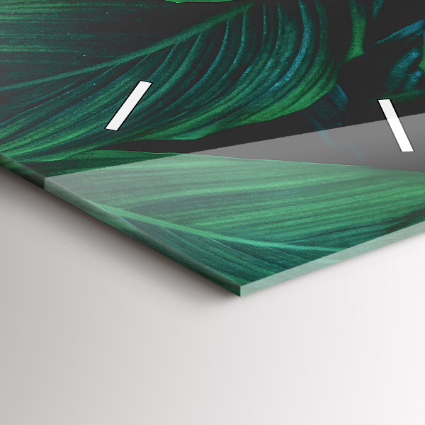 Vertikale Uhr mit motiv Blätter der Natur