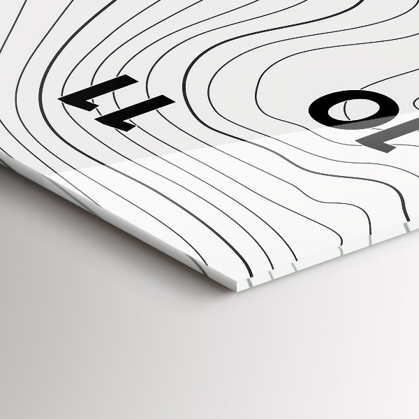 Vertikale Uhr Flecken abstrakt