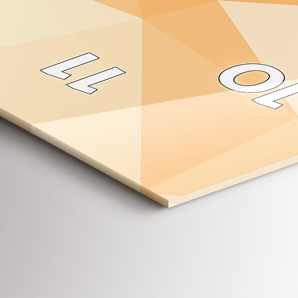 Vertikale Uhr Abstrakte Dreiecke