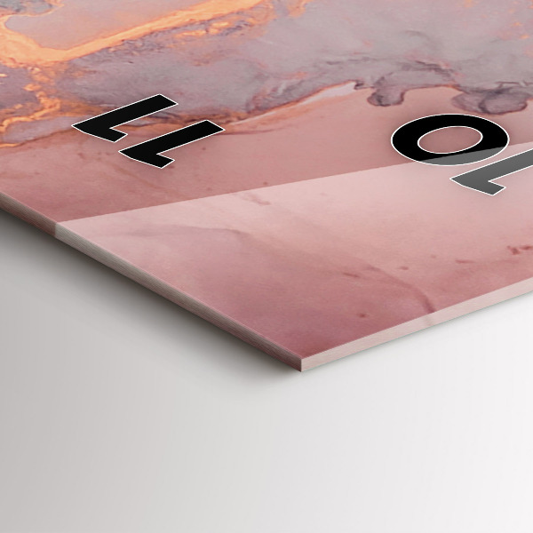 Vertikale Uhr mit motiv Marmor Textur