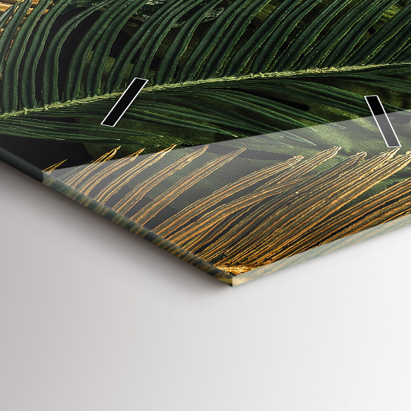 Vertikale Uhr Dschungel-Blätter