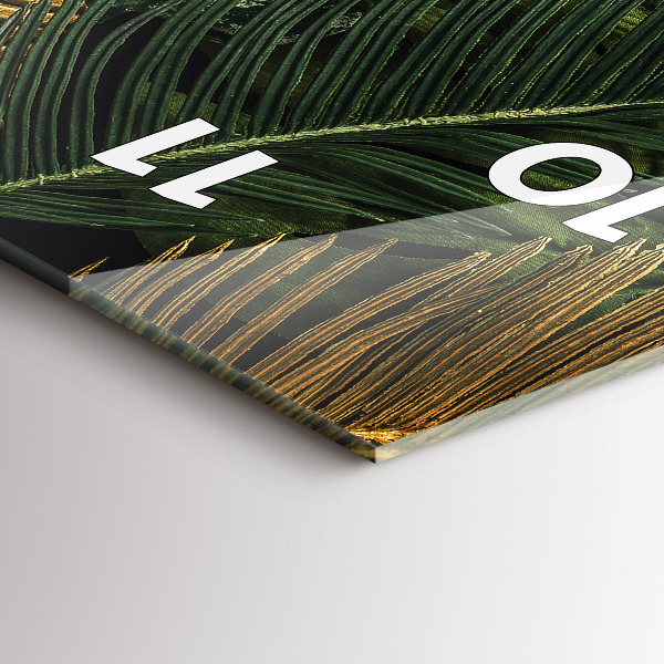 Vertikale Uhr Dschungel-Blätter