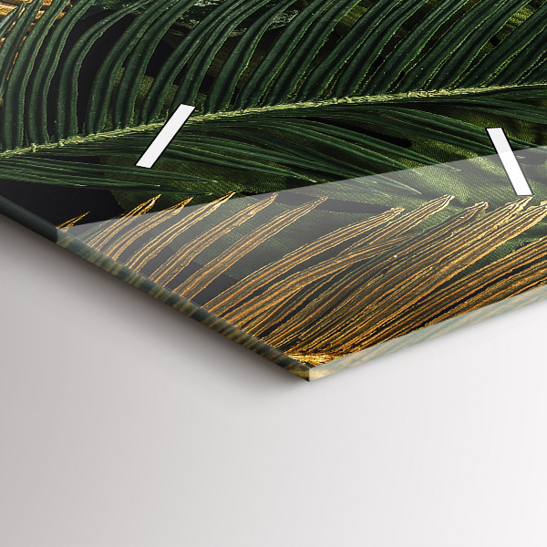 Vertikale Uhr Dschungel-Blätter