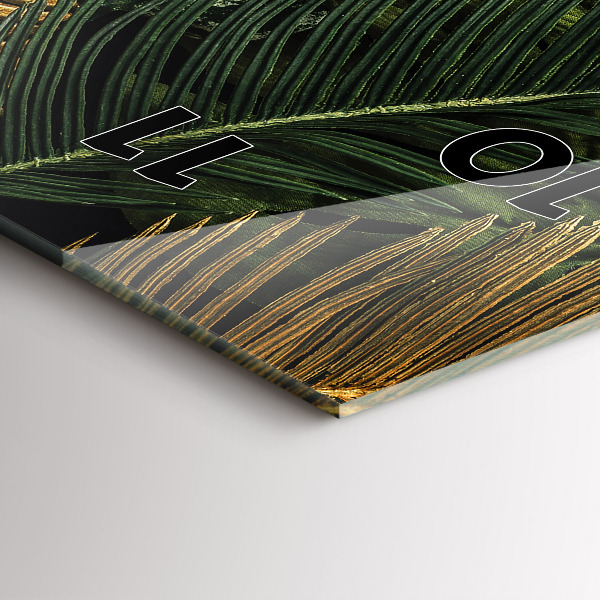 Vertikale Uhr Dschungel-Blätter