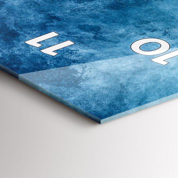 Vertikale Uhr mit motiv Wasser abstrakt