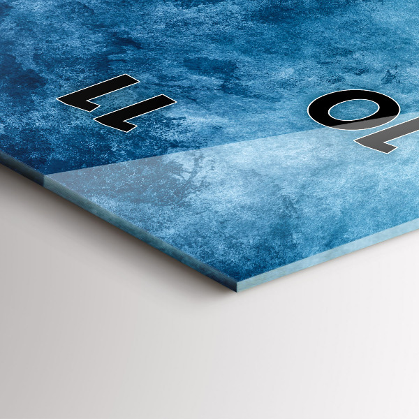 Vertikale Uhr mit motiv Wasser abstrakt