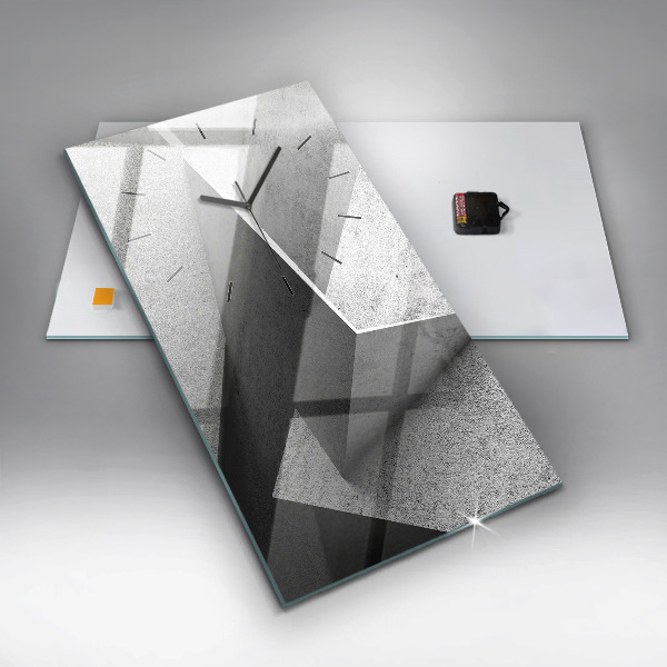 Vertikale Uhr mit motiv Abstrakte Dreiecke