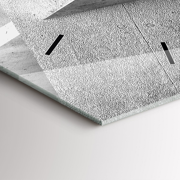 Vertikale Uhr mit motiv Abstrakte Dreiecke