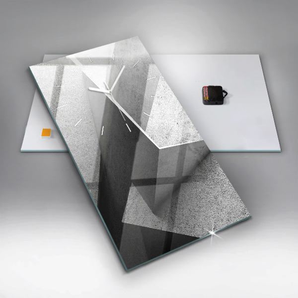 Vertikale Uhr mit motiv Abstrakte Dreiecke