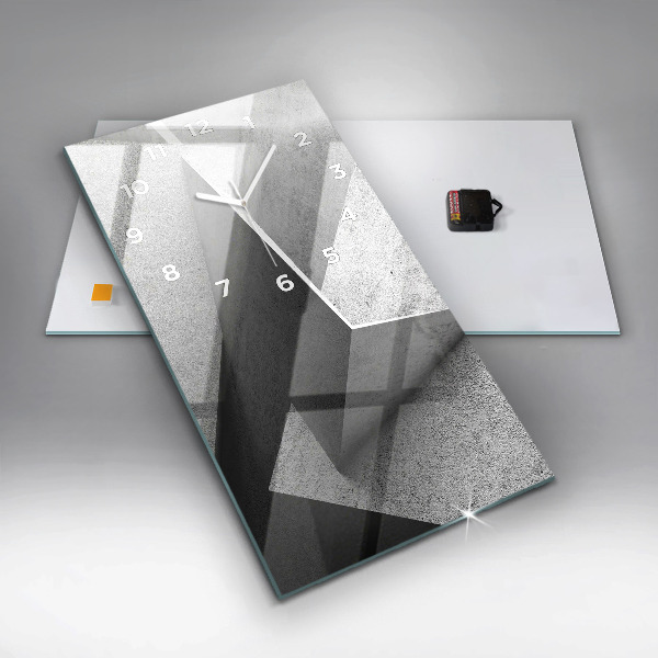 Vertikale Uhr mit motiv Abstrakte Dreiecke