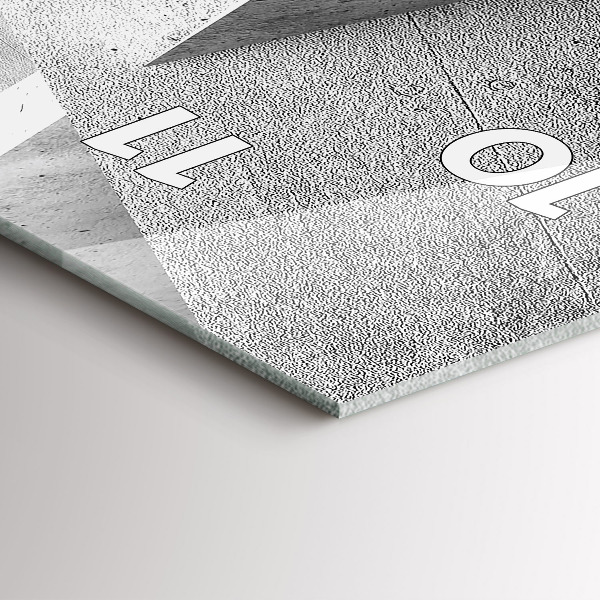 Vertikale Uhr mit motiv Abstrakte Dreiecke