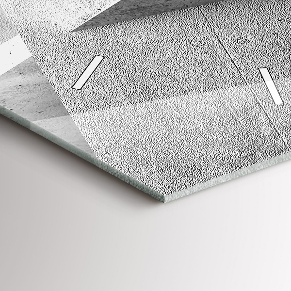 Vertikale Uhr mit motiv Abstrakte Dreiecke