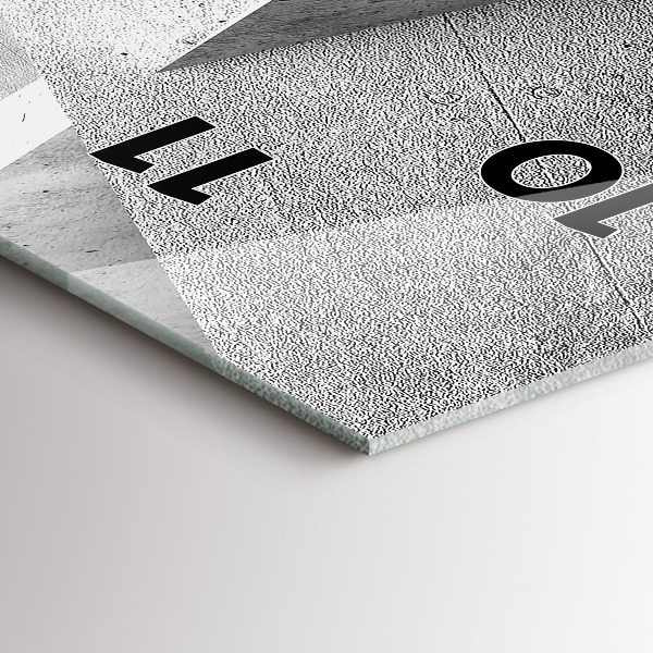 Vertikale Uhr mit motiv Abstrakte Dreiecke