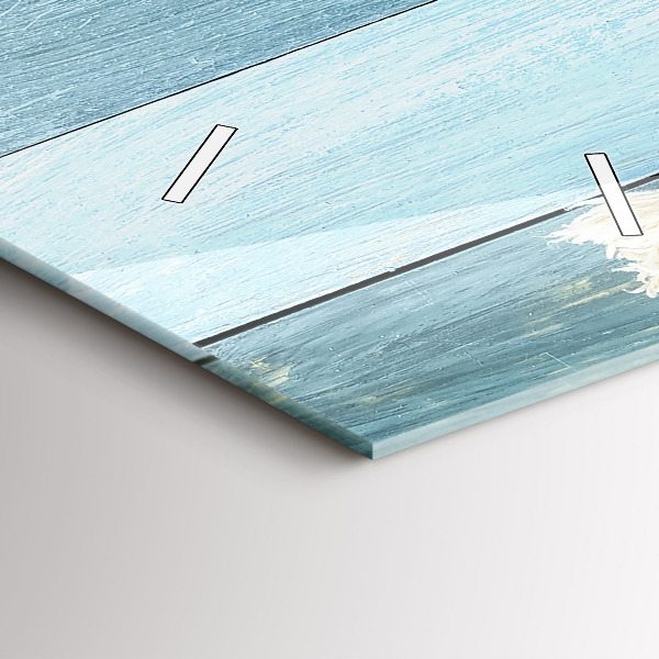 Vertikale Uhr Streifen und Muscheln